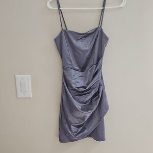 Windsor Shimmering Gray Mini Dress